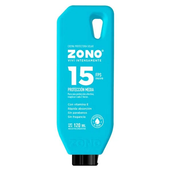 ZONO PROTECTOR SOLAR FPS15 X 120 ML.